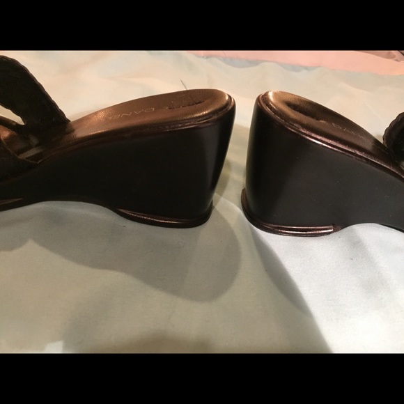 Leather Black Braided Sandals - Picture 6 of 7